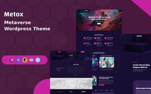 Metox - Metaverse WordPress Theme theme free